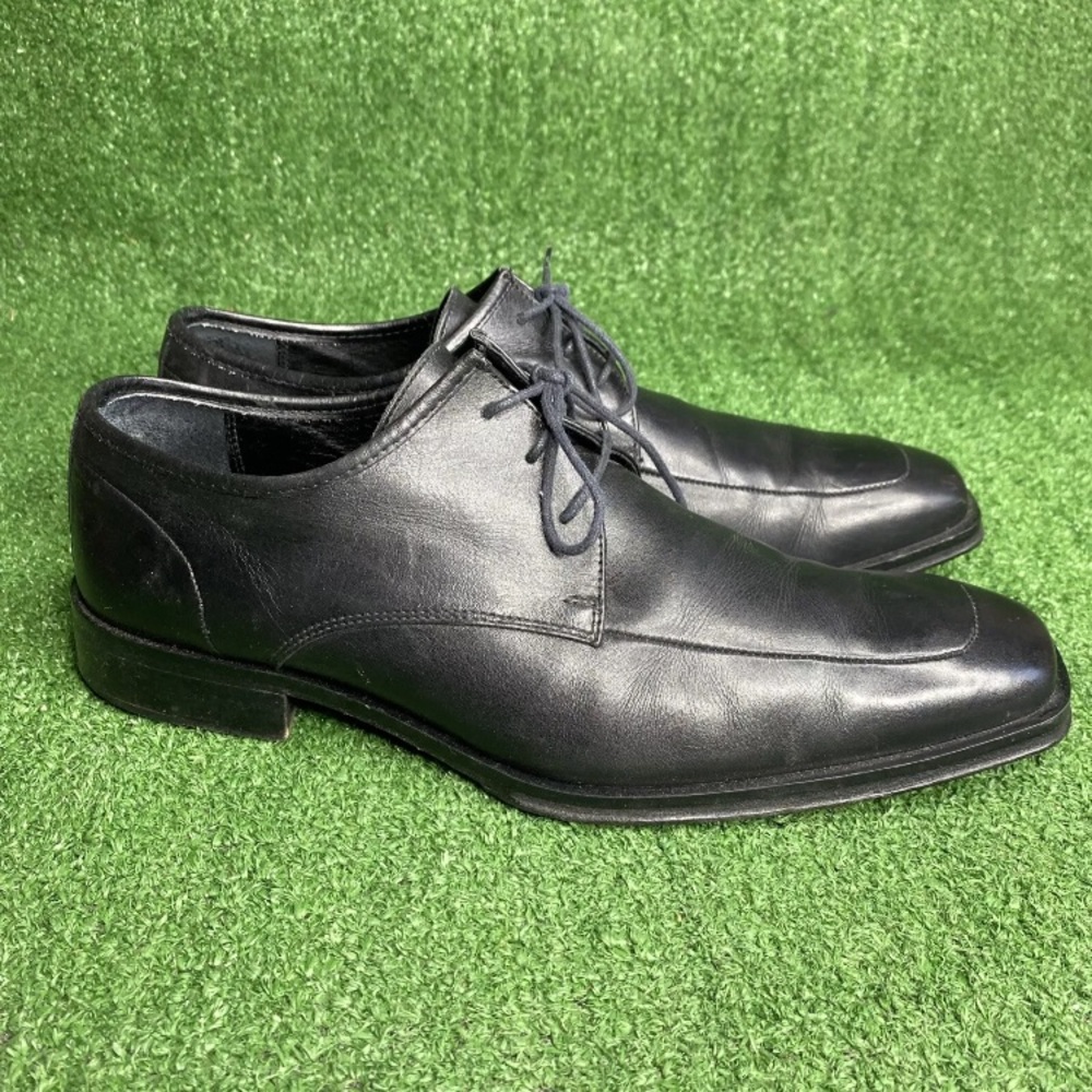 COACH Men's Black Leather ROCKWELL‎ Oxford Lace Up Dress Shoes Size 10 D Italy